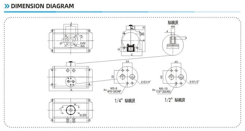 Double Acting Pneumatic Rotary Actuator Double Acting Pneumatic Rotary Actuator